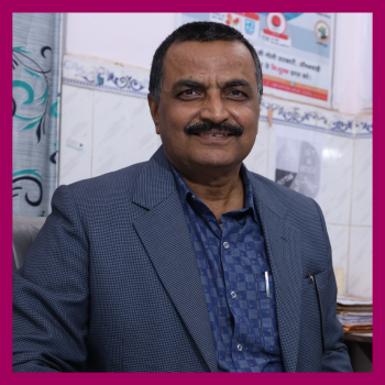 Portrait of Dr. A.K. Jha from Bihar, India.