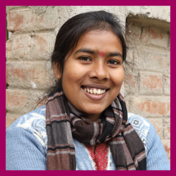 Portrait of Rupa Kumari, Bihar, India's own pad-woman.
