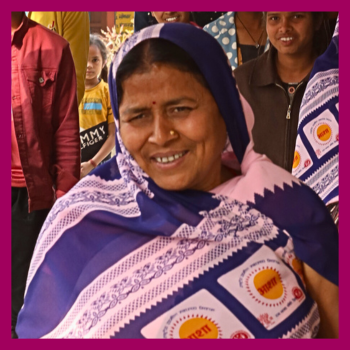 Portrait of Sushila Kumari, ASHA worker from Bihar, India.